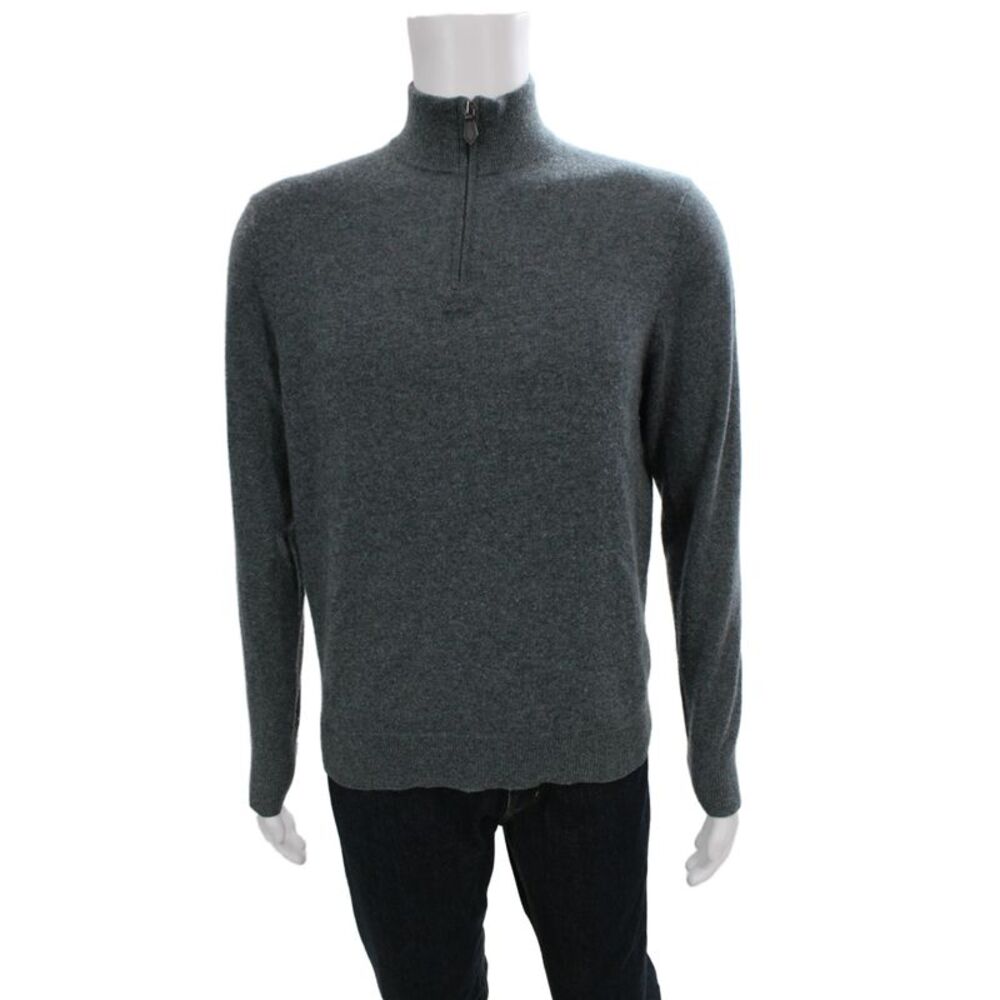 The Men's Store at Bloomingdale's Men's Gray Cashmere Sweater Size M